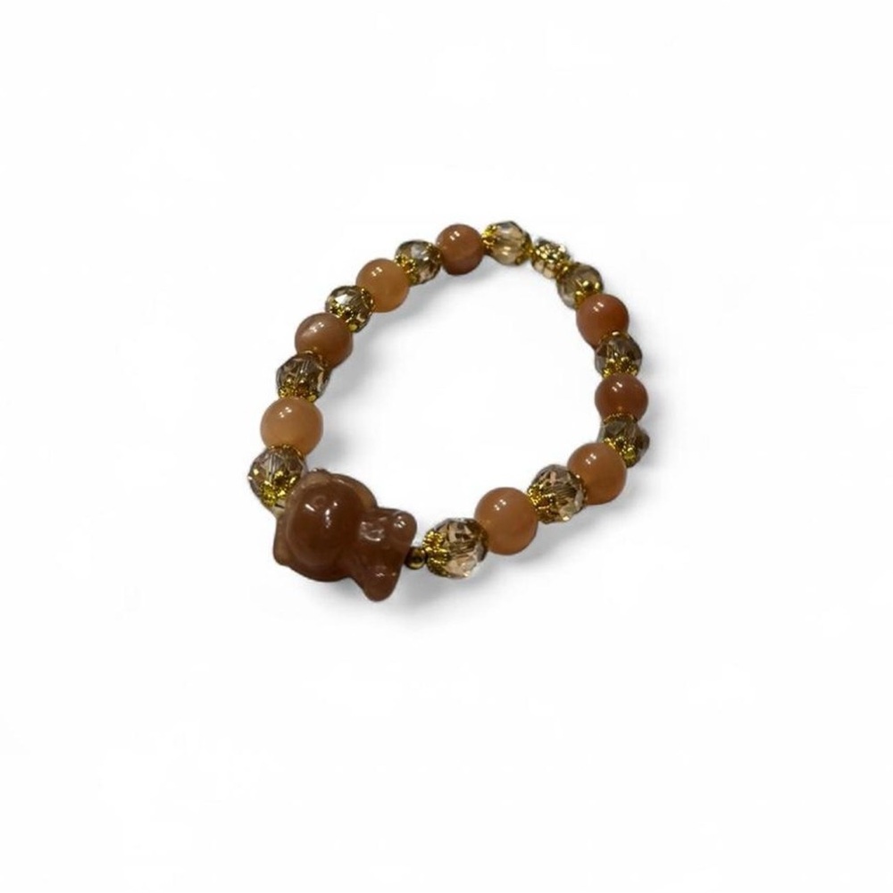Elegant Brown Beaded Bracelet
